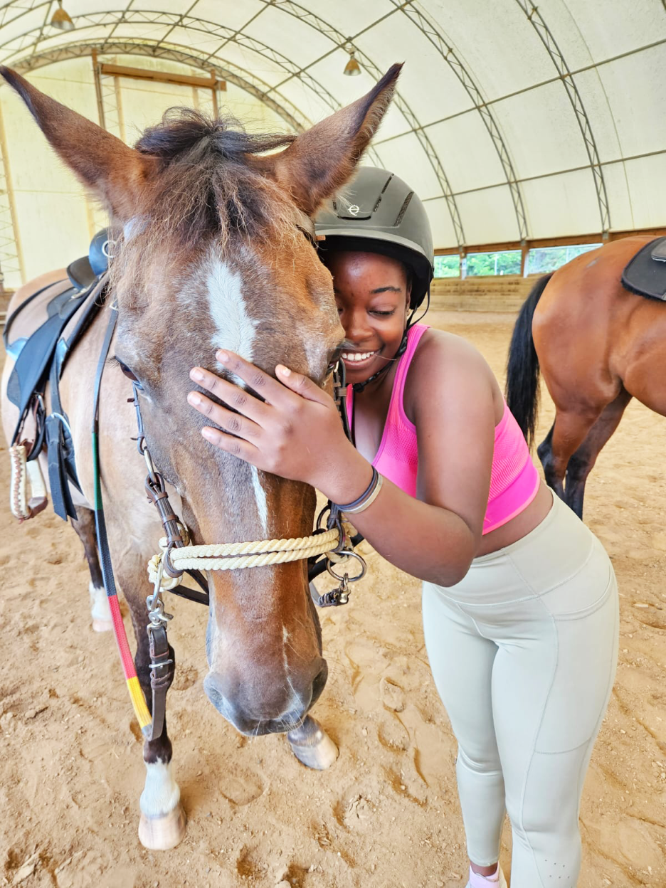 The Fowler Center empowers campers through their activities such as horseback riding
