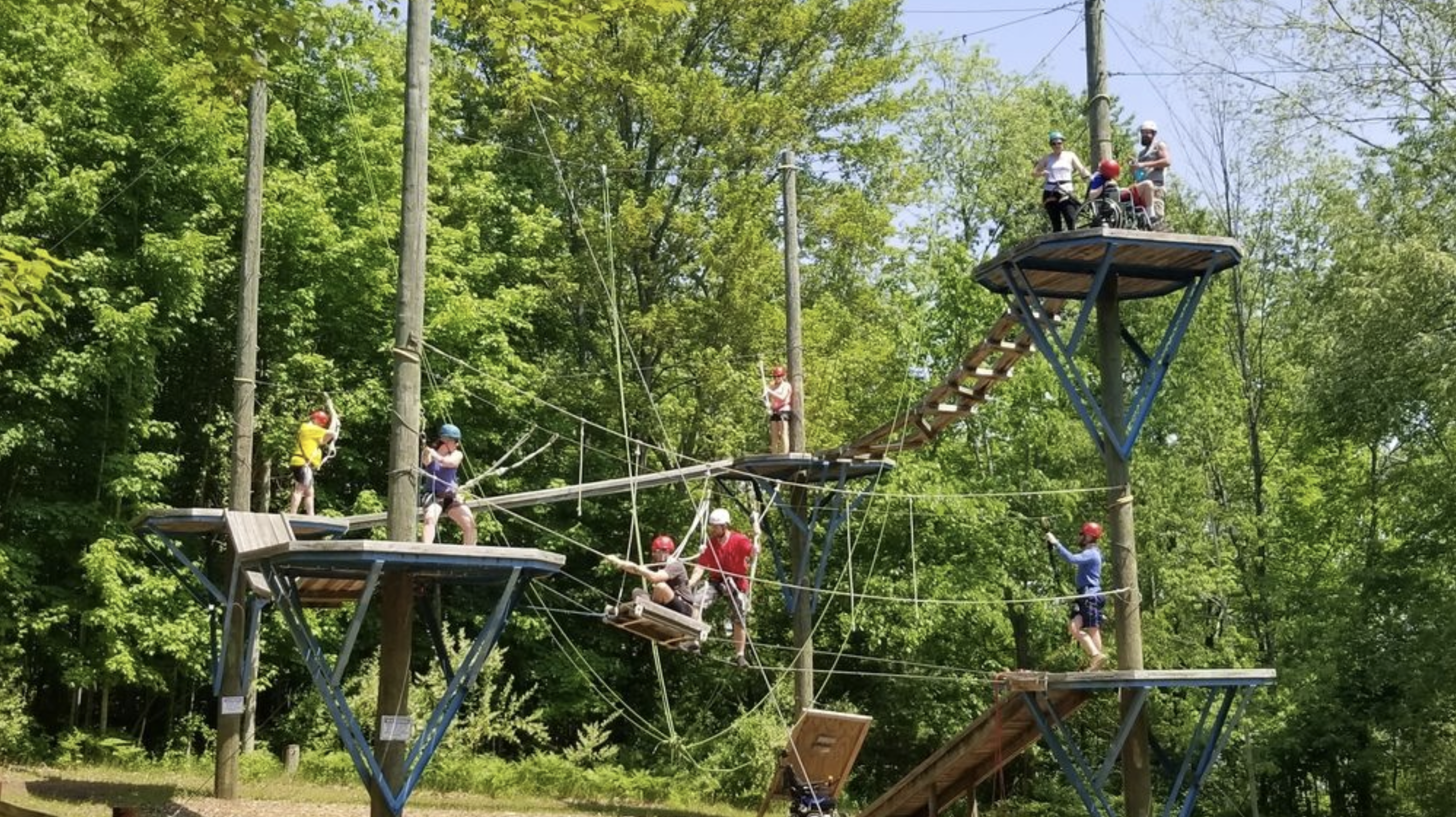 the Fowler Center hosts group events such as corporate team building camps