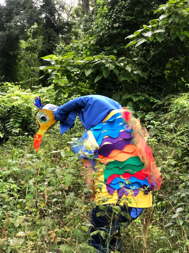 outdoor-activities A camp counsellor disguised as a snipe for an outdoor game. All our activities encourage exploration and fun!